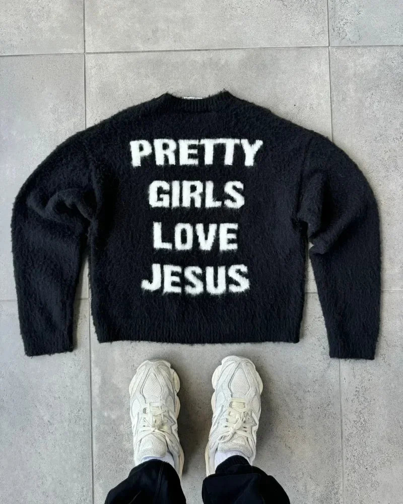 Maglione Pretty Girls Love Jesus